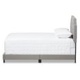 thumbnail image 2 of Baxton Studio Willis Modern and Contemporary Light Grey Fabric Upholstered King Size Bed, 2 of 7
