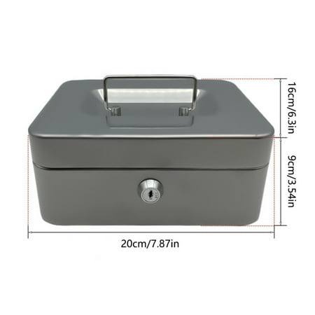 

Household Portable Toolbox Organizer Jar Storage Box Metal Material Durable Multi Purpose With Locks