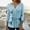 Light Blue, variant on Holiday Women's Tops V-Neck 3/4 Sleeve Blouses Floral Casual Shirts for Women