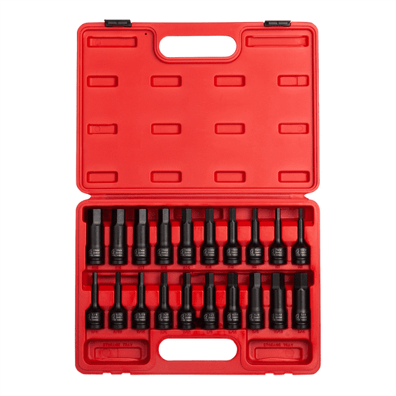 Sunex Tools 2637 - 20 Piece 1/2" Drive Impact Hex Driver Master Set