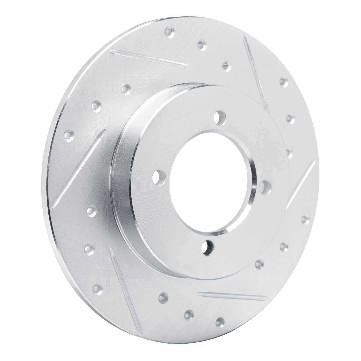 Dynamic Friction Company 631-67002R DFC Brake Rotor - Drilled And Slotted - Silver
