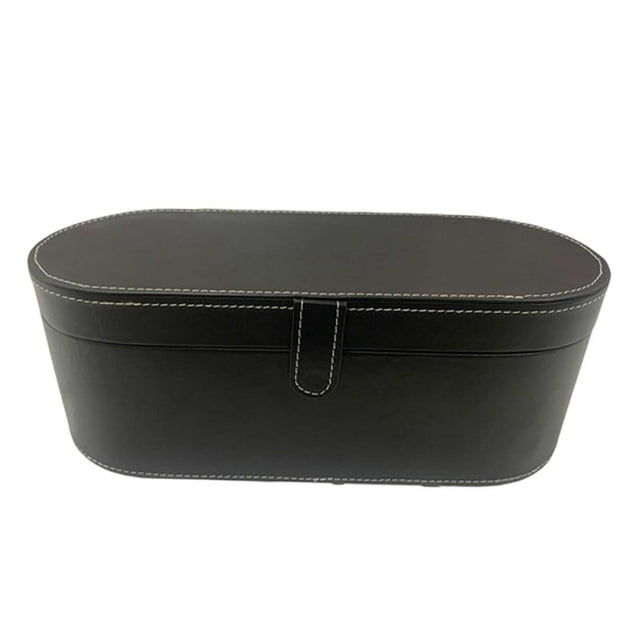 Estuche de viaje, organizador y bolsa de almacenamiento. Estuche protector resistente al agua para 5 personas. Cuero PU negro