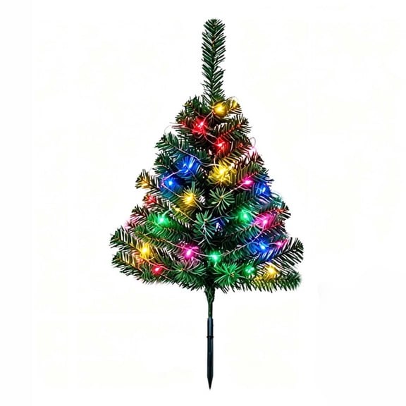 Solar Christmas Light, Garden Stake Decor, Outdoor Yard Ornament, Auto Solar Charging and No Wiring Needed for Garden Areas, Front Lawns and Patio Spaces.