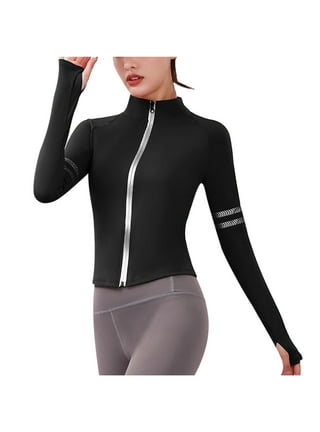 Buy YYV Women's Workout Running Jackets Slim Fit Athletic Yoga