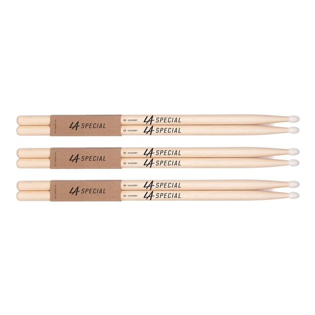 Promark Baquetas de Nylon LA Specials 5B, 3-pack