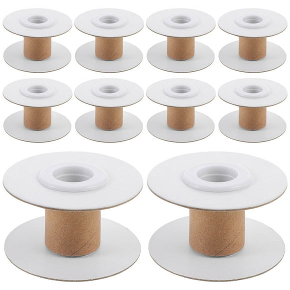 20Pcs Empty Wire Spools Removable Paper Sewing Spools Thread Spools Embroidery Weaving Bobbins