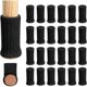 thumbnail image 1 of 24pcs of Chair Sock for Chair Legs, Furniture Legs, Non-Slip Pads for Fits 1"-2" Diameter Chair Legs, Black, 1 of 4