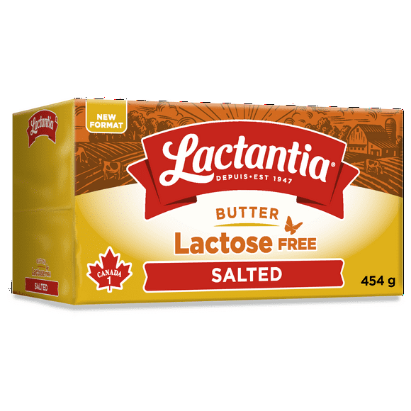 Lactantia Lactose Free Salted Butter, 454g