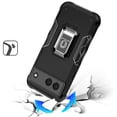 thumbnail image 3 of For Google Pixel 9A OPTIMUM Magnetic Ring Stand Hybrid Case Cover - Black, 3 of 3