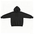 thumbnail image 5 of Bmisegm Womens Hoodies Pullover Drawstring Hood Long Sleeve Front Pocket Loose Drop Shoulder Soft Texture Solid Hoodie for Women, 5 of 6