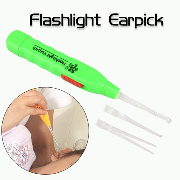Flashing Light Led Ear Wax Remover Curette Cleaner Earpick Tool