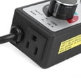 thumbnail image 2 of "1800W Adjustable Speed Fan Controller with 1M Cable for Hydroponic Ventilation - Built-in Grounded Outlet & Metal Clamp", 2 of 6