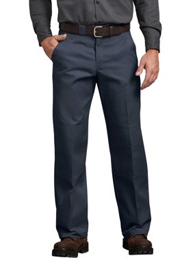 Men's Relaxed Fit Straight Leg Double Knee Pants