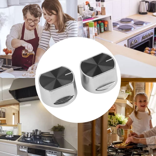 Hemp Wick, Part Control Knobs Replacement Bouton 8mm Zinc Alloy Switch 2pcs Universal Gas Stove Cooker