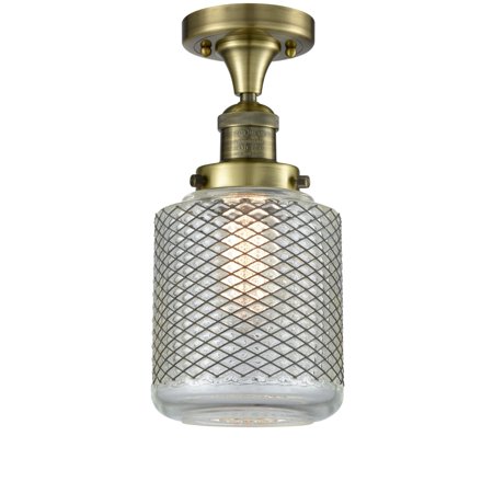 

Innovations Lighting 517-1Ch Stanton Stanton 1 Light 6 Wide Semi-Flush Ceiling Fixture -