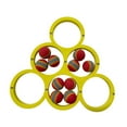 thumbnail image 2 of Juego de lanzamiento para piscina, flotador de espuma, pelota ligera, juguete para lanzar, juego de piscina para fiestas, actividades acuáticas, Amarillo, 2 of 8