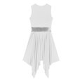 thumbnail image 6 of Haitryli Women Sleeveless Color Block Lyrical Modern Dance Dress Liturgical Praise Tunic White L, 6 of 7