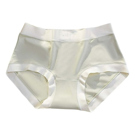 Silk Crotch Seamless Women s Underwear Mid Rise Comfortable And Breathable Briefs For Women No Line Panties for Women Boy Shorts No Show Underwear Women Seamless Womens Sexy Underwear Sheer Lingerie