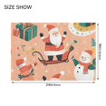 thumbnail image 4 of Yayeee Bath Rug for Bathroom Floor Non Slip Rectangle Fluffy Soft Absorbent Mat, 16"x24", Pink Christmas Santa, 4 of 7