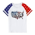 thumbnail image 4 of GERsome 4th of July Short Sleeve Crew Neck T-Shirts for Kids Girls Boys American Flag Shirts Funny USA Patriotic Tops, 7-8 Years, 4 of 4