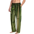 thumbnail image 6 of Xecao Green Bamboo Fence1 Print Men's Straight Lounge Pajama Pants - The Ultimate in Comfortable Sleepwear-Large, 6 of 6