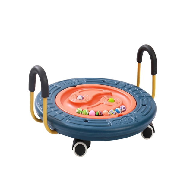 Patinete deportivo, tabla de equilibrio, patinete de interior, equipo de juego para habilidades motoras, patinete de suelo, patinete para patio de Azul
