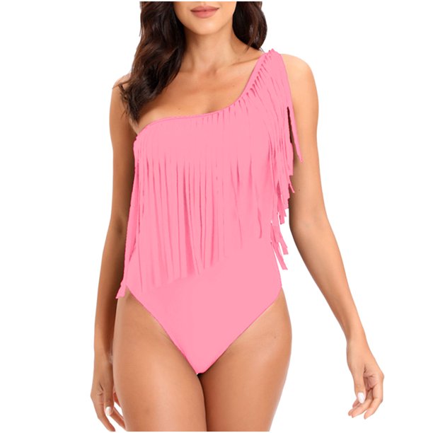 Bañador de una pieza para mujer, cómodo, liso, con almohadilla en el pecho, sin aros, correa de Bikini OAVQHLG3B Store lin121212