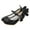 Black, variant on Flower Girls Crystal Bling Princess Shoes Fashion Bow-Knot Perform Dance Party Wedding Shoes Mary Jane Toddler/Little Kid/Big Kid