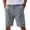Gray, variant on Sheghy Mens Shorts 100%Cotton Men's Solid Color Button-Up Casual Everyday Breathable Straight Shorts for Summer