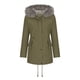 thumbnail image 3 of Puntoco Nueva Parka Para Mujer Longitud Media Con Capucha Invierno Calidez Felpa Casual Cómoda Chaqueta De Algodón Puntoco Puntoco-1, 3 of 5