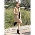 thumbnail image 2 of BLISSFUL STEP Women's Elegant Round Toe Block Heel Ankle Booties Black 8, 2 of 8