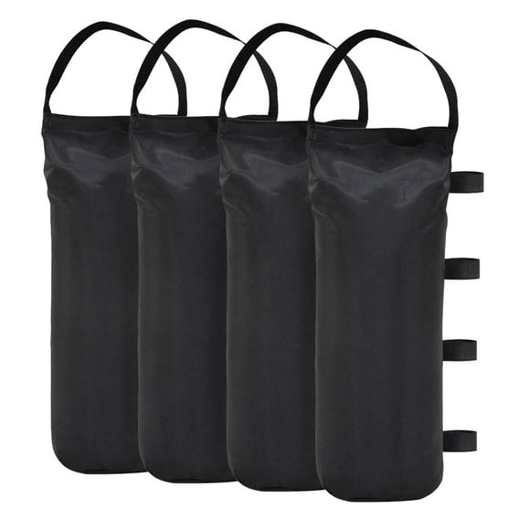 4 Pack Heavy Duty Canopy Weight Bags Instant Shelters Black