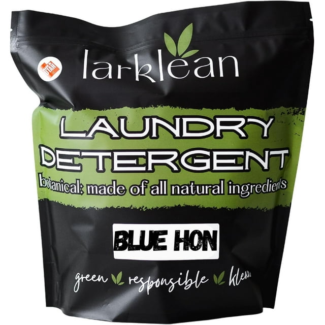 Detergente en polvo para ropa Larklean Blue Hon, 2,72 kg, piel sensible