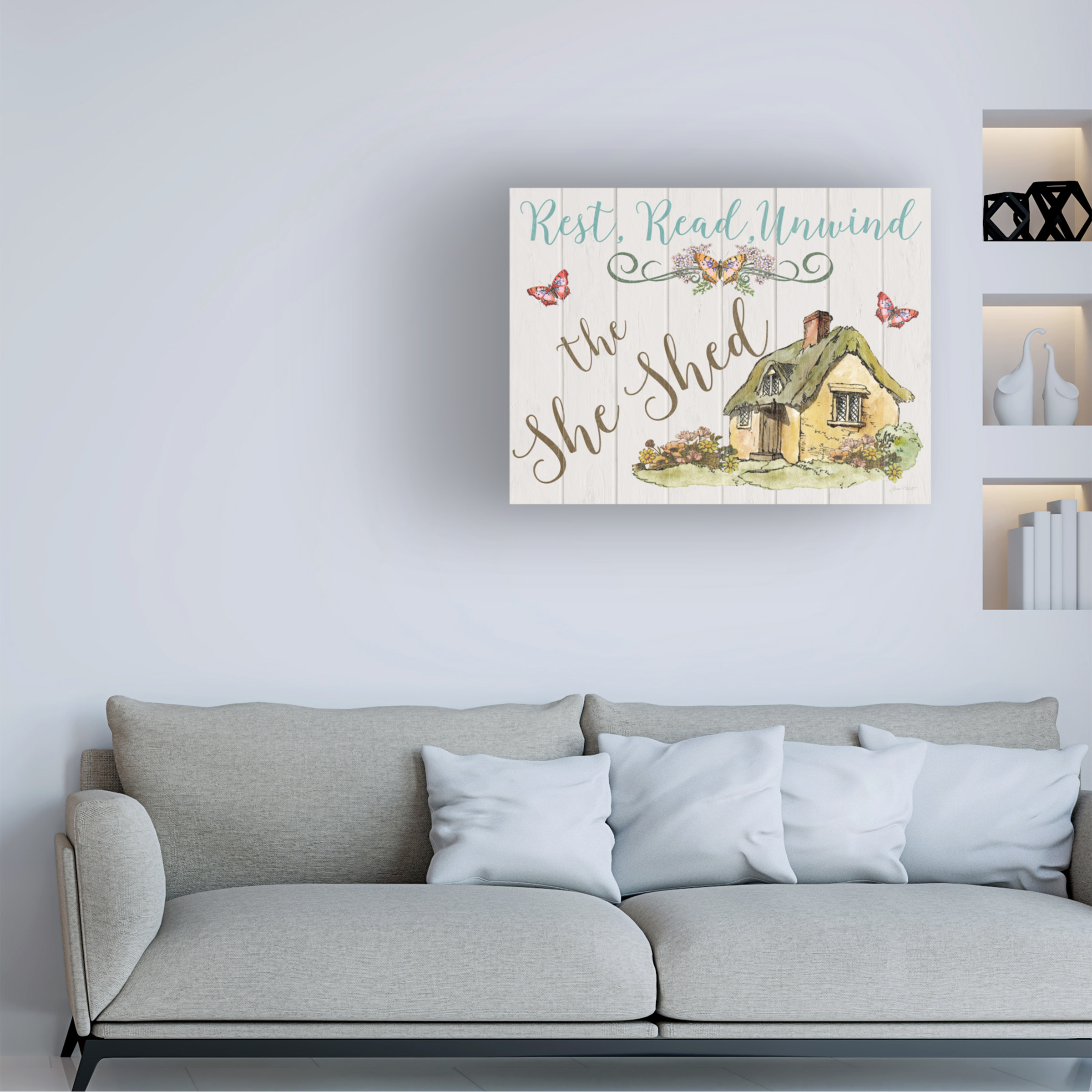 Trademark Fine Art 'The She Shed 1' Canvas Art by Jean Plout