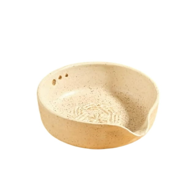 Handmade Garlic Shredder Bowl, Handcrafted Garlic Grater and Herb Bowl, Versatile Kitchen Tool for Pesto & Marinades, Elegant & Easy to Clean Kitchen Accessory