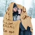 thumbnail image 4 of Anniversary Engagement Gifts for Couple/Women/Men, Birthday Gifts for Girlfriend/Boyfriend, Valentines Day/Wedding Gifts for Husband/Wife, I Love You Romatic Gift for Him/Her Blanket 50"X60", 4 of 6
