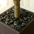thumbnail image 4 of DR.Planzen UV Resistant 7ft Artificial Olive Tree in Brown Large Planter with Pebbles– Faux Olive Tree for Indoor and Outdoor Decor, Lifelike Greenery for Home & Garden Decor, 4 of 10