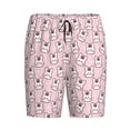 thumbnail image 4 of Wukai Cute Rabbit Men’s Short Pajama Pants With Pockets Soft Sleep Pj Shorts for Men-Medium, 4 of 6