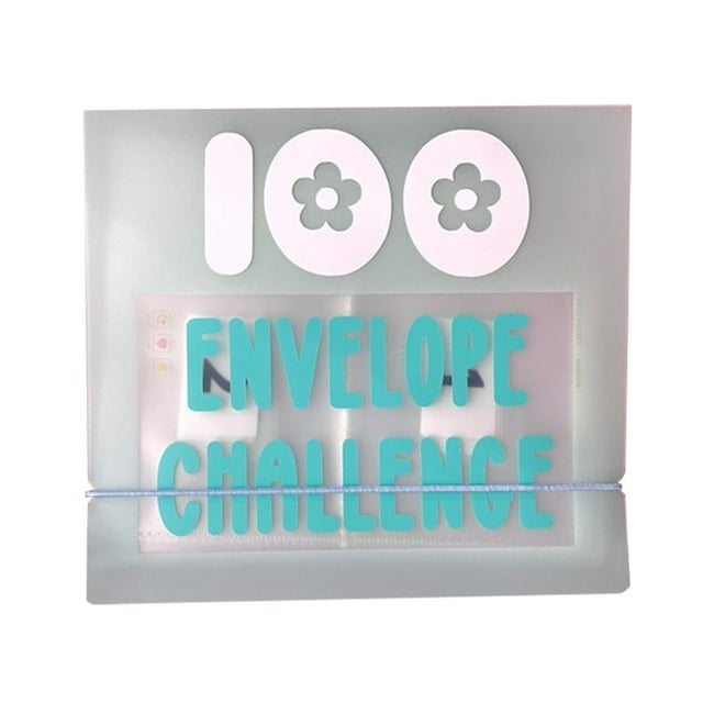 Ltdhehe 7.9''X7.9'' 100 Envelope Stuffing Savings Removable Clip Challenge For 100 Envelopes Saving Challenge Kit Gift As A Challenge Book For Lovers To Saving $5 050 In 100 Days