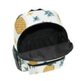 thumbnail image 6 of FORMRS School Backpack with Front Zippered Pocket 12" Student Travel Daypack, Pineapple, 6 of 6
