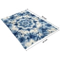 thumbnail image 4 of Indigo Tie Dye Star Blanket,Comfortable Soft Flannel Throw Blanket,All Season,Warm Lightweight Blankets for Sofa Bed Couch Living Room Chair,40"x50", 4 of 4