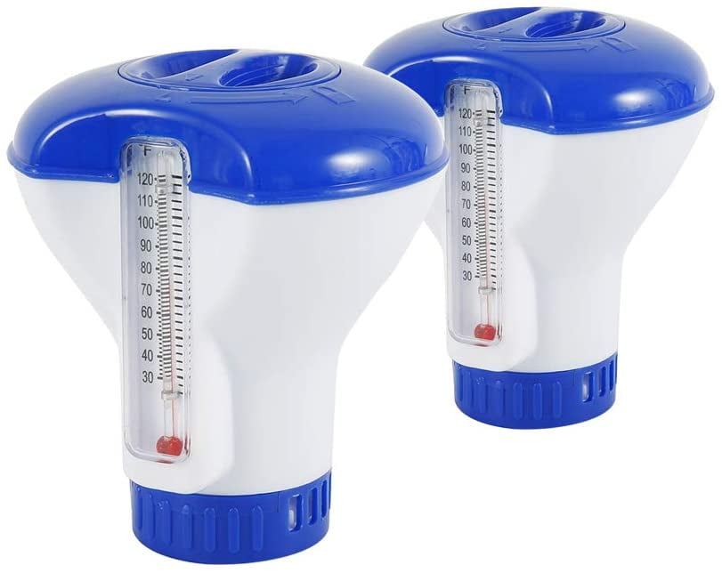 Willstar Floating Chlorine Dispenser with Thermometer,5" Chemical