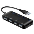 thumbnail image 5 of Sidaley HUB tipo C/USB3.0 de alta velocidad, divisor USB múltiple, expansor de 4 puertos, expansor USB múltiple, accesorios de computadora para PC negro USB3.0 2piezas, 5 of 5
