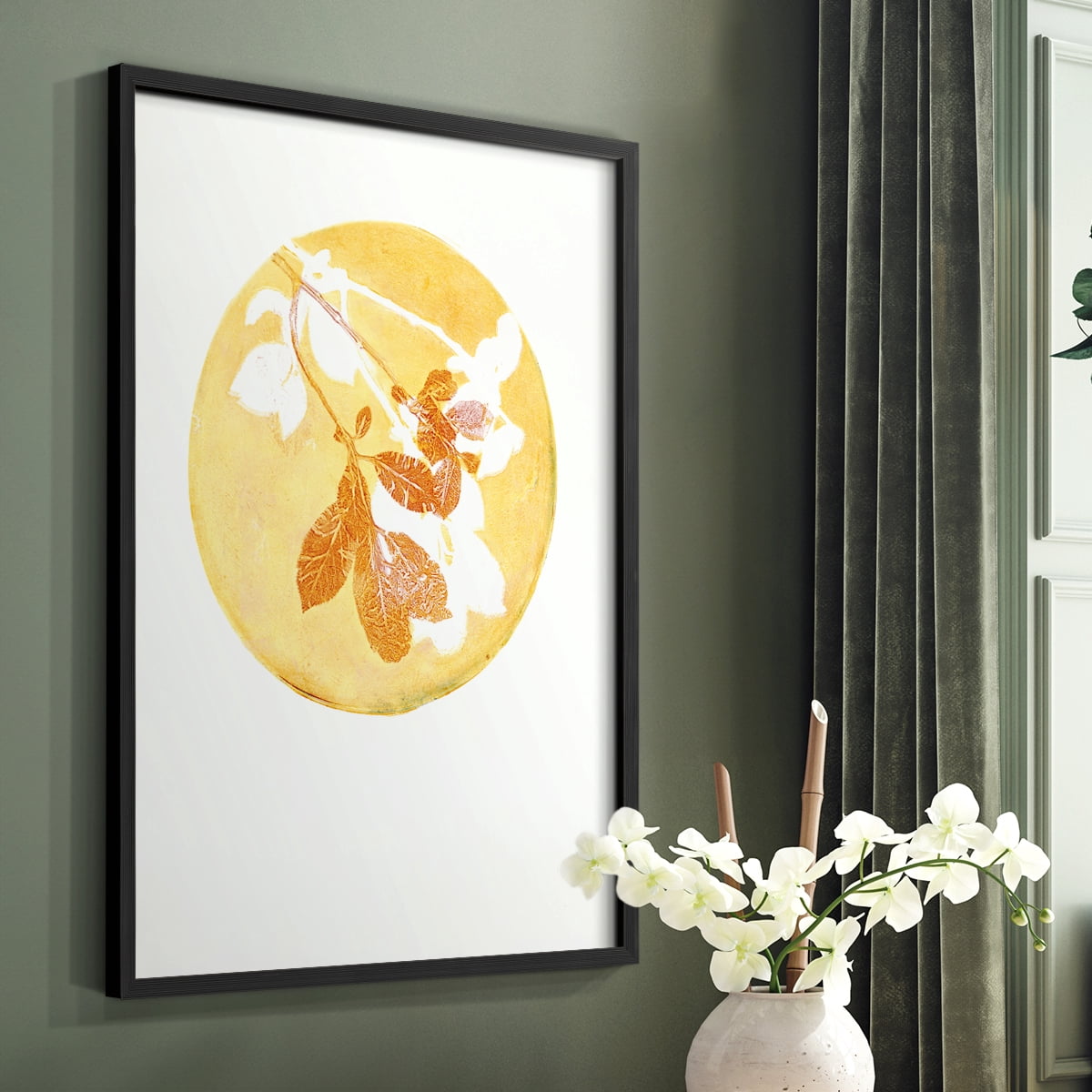 Keep it Simple in Black Solid Wood 8 x 10 Framed Print
