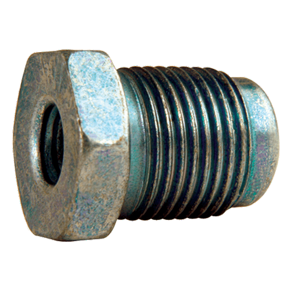 AGS BLF48B Bubble Flare Thread Steel Tube Nut- 0.18 In