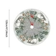 thumbnail image 3 of CY5O5ee Christmas Tree Skirt 47inch Snowman Reindeer Snowflake Xmas Tree Mat Tree Skirt Cover Christmas Decor Party Indoor Holiday Tree Ornaments Family Classic Decorations, 3 of 8