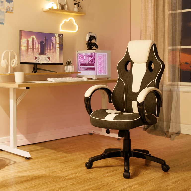 X rocker gaming best sale chair black and white