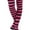 J. Black & Pink Stripes, variant on HDE Women's Green and White Striped Socks Over Knee High Extra Long Stockings