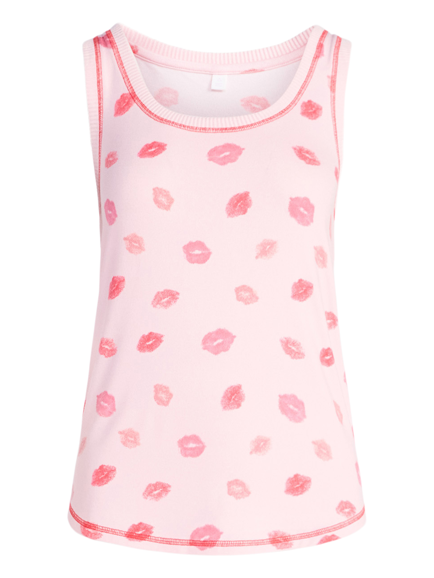 Joyspun Women's Cozy Lounge Collection Hacci Knit Sleep Tank Top, Sizes XS-3X