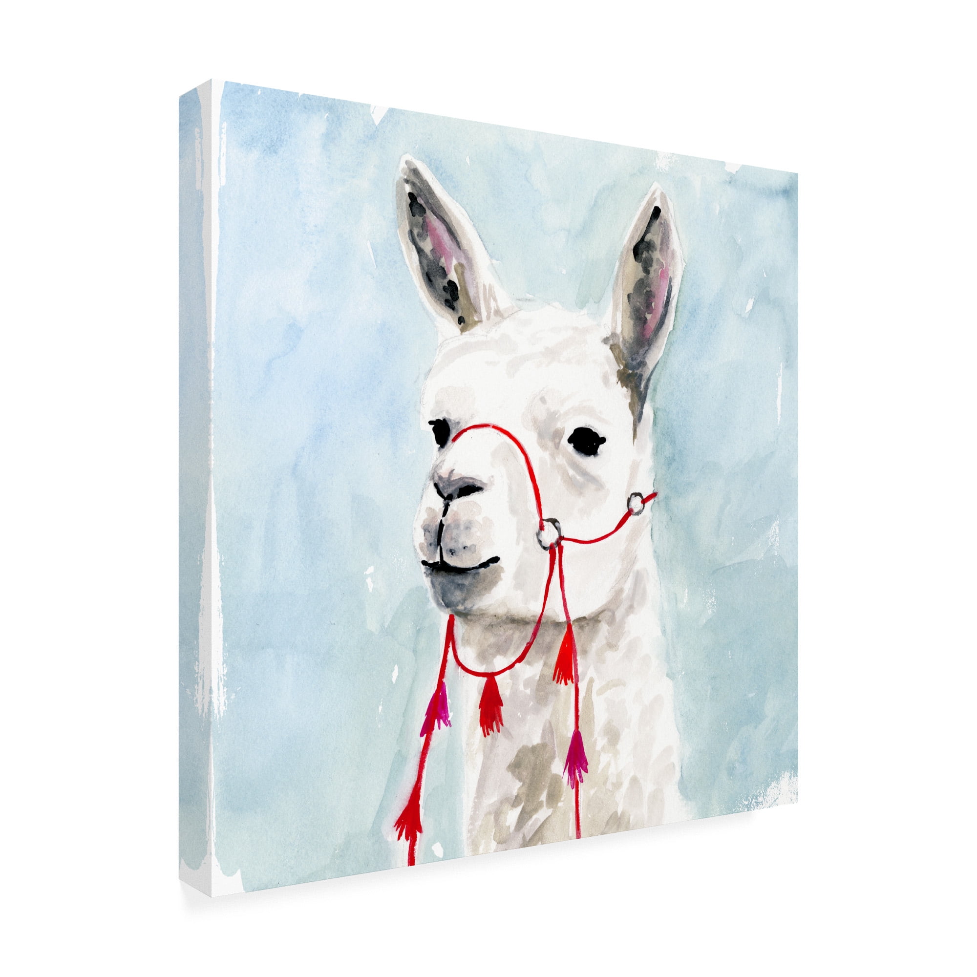 Trademark Fine Art 'Watercolor Llama II' Canvas Art by Victoria Borges